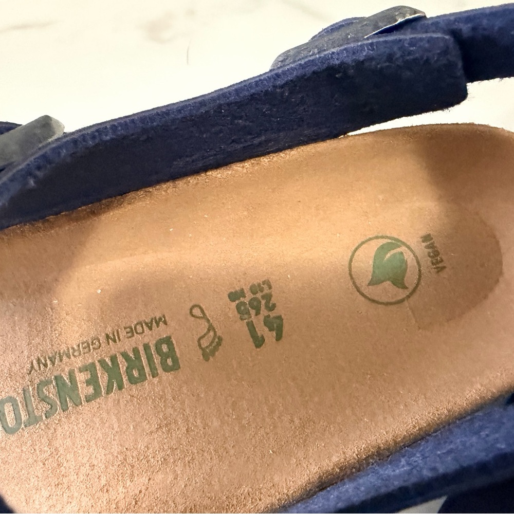 Birkenstock 41 vegan Sandals faux leather. - Deep Blue - Picture 3 of 7